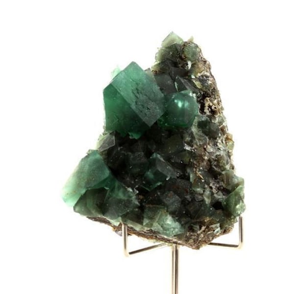 Sten og mineraler. Fluorit. 627,0 øre. Frosterley Weardale, Co. Durham, Storbritannien.