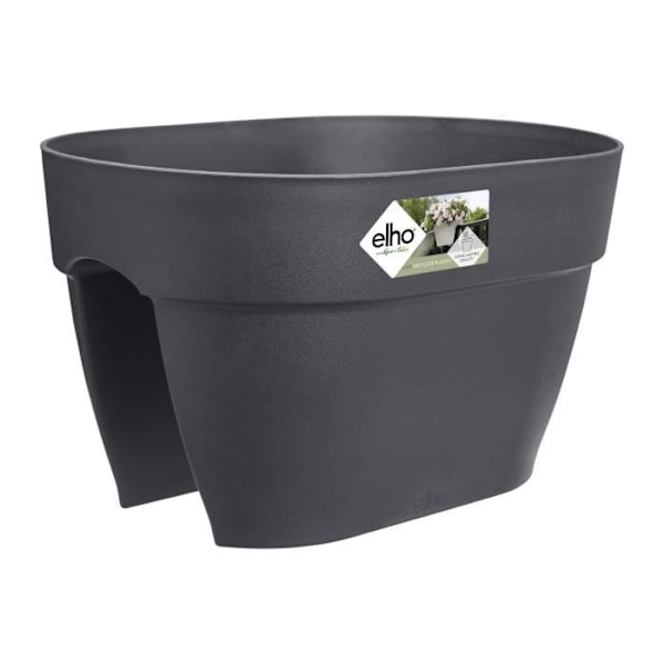 ELHO Plantekasse - Vibia Campana Flower Bridge 40 - Antracit - Udendørs altan - 7,5 L Kolgrå