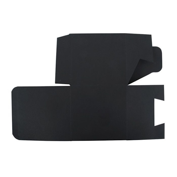 Foldbar boks, sort, 10x10x10cm, sæt med 3 dele Svart