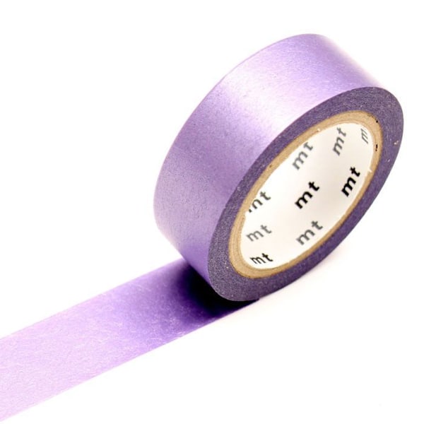 Maskingi-teippi MT 1,5 cm Uni Pearli hohtava lilaa - lilac lila