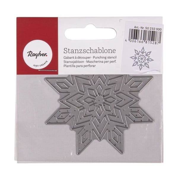 Leikkuupuikko Snowflake Ø 7 cm Grå