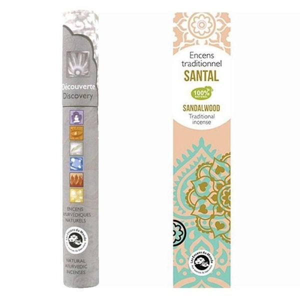 Intialainen santelipuu suitsuke 20 tikkua + Ayurvedic suitsuke 14 tikkua
