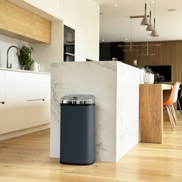 Automatisk Køkkenaffaldsspand - LARGO - KITCHEN MOVE - 42 L - Mat Grå Rustfrit Stål Metall