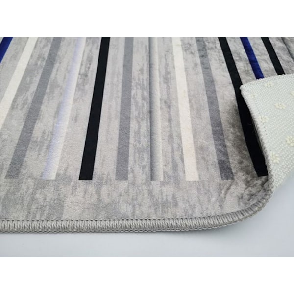 Harmaaraidallisen maton mitat - 160x230