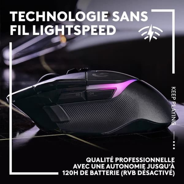 Gaming mus - Trådløs - Logitech G - G502 X Plus - Sort