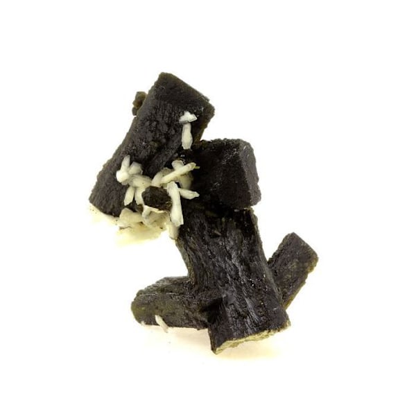Sten og mineraler. Epidot + Stilbite. 418,5 øre. Diamonkara, Kayes, Mali.
