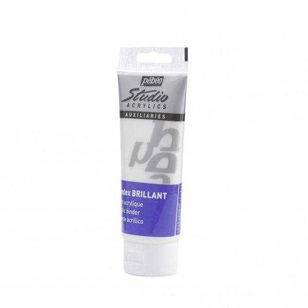 Akrylbinder - Pébéo - Bindex - 100 ml - Blank - Gennemskinnelig Genomskinlig