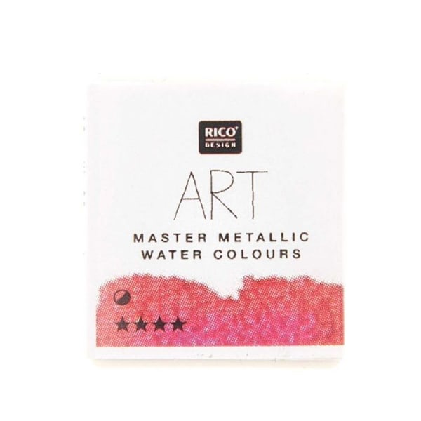 Metallic Akvarellfärg 1/2 pan - Magenta Rosa