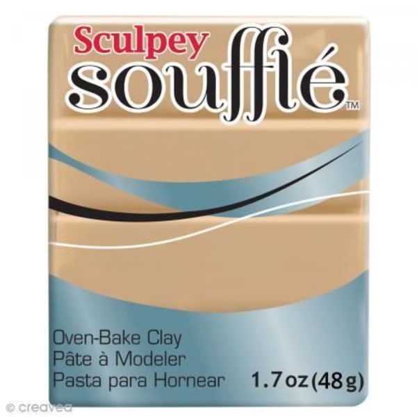 Sculpey Soufflé bakande polymermodelllera - Latte Brown - nr 6301 - 48 g Brun latte