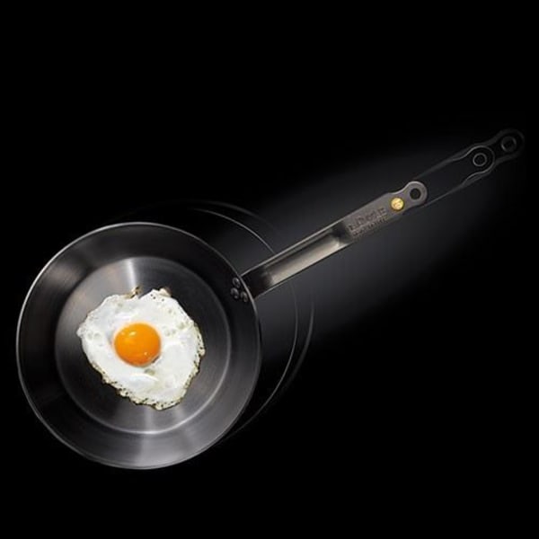 Induktionsstekpanna i mineraljärn 240 mm - De Buyer Svart