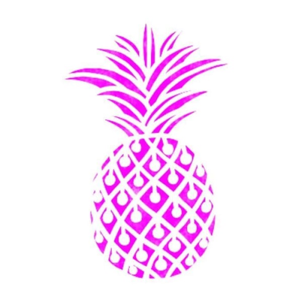 Tekstiilipohjustin - Aladine - Ananas - 28x28 cm - Tekstiliustomointi - Luova kuvio Vit