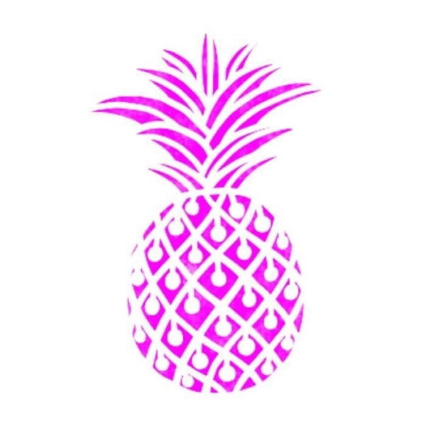 Tekstil stencils - Aladine - Ananas - 28x28 cm - Tekstil tilpasning - Kreativt mønster