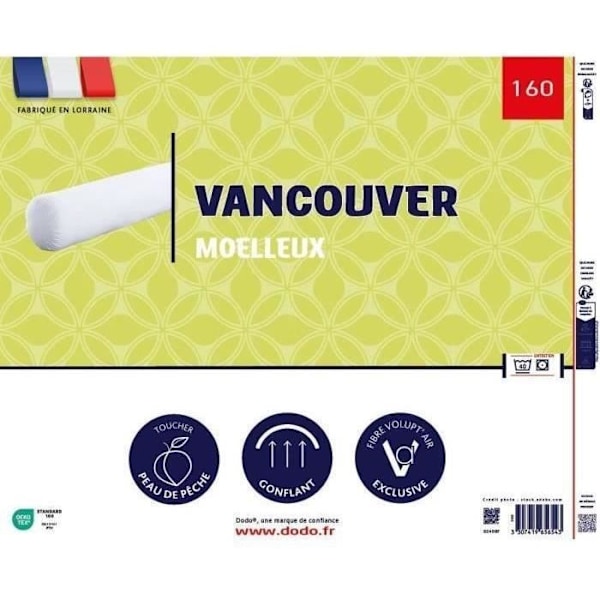 VANCOUVER Bolster 160 cm - 100% Polyester - DODO Vit