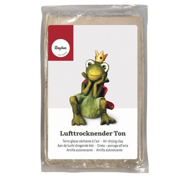 Lufttorkande lera, 1kg, vit Vit