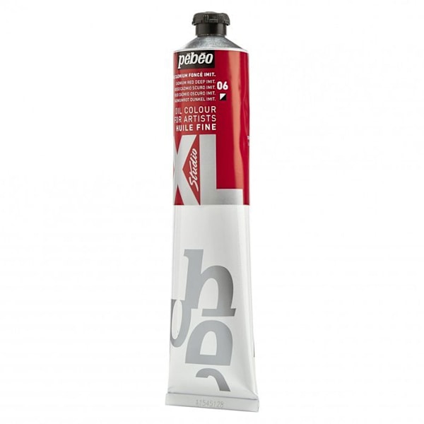 Olie maling - Pébéo - Studio XL - 200 ml - Mørk Cadmium Rød - Mixte Mörk kadmiumröd