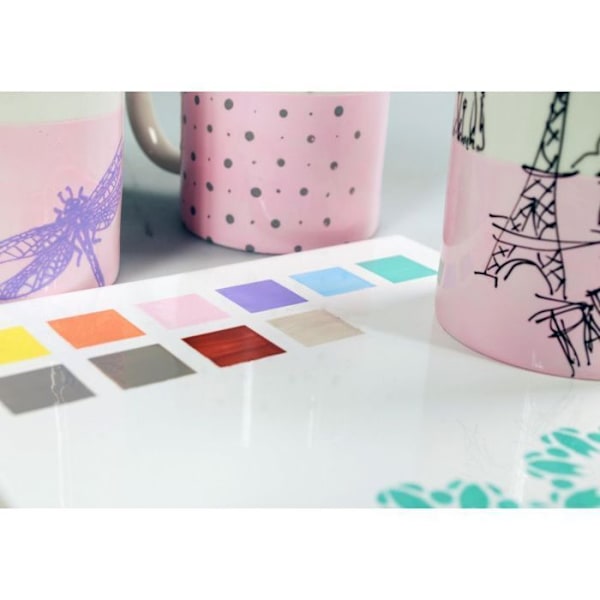 Blank vandbaseret maling til porcelæn - Tender pink - 45 ml Rosa