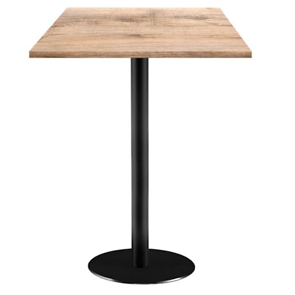 Ståbord 60 x 60 cm - Rom model naturligt garvetræ kastanj