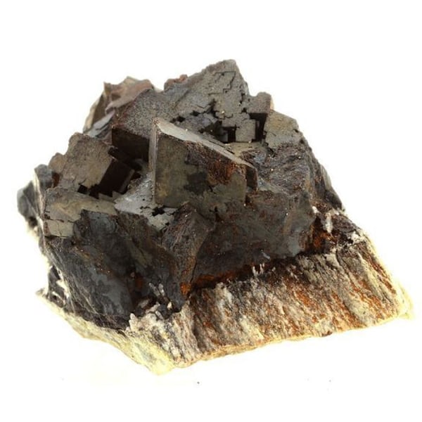 Sten og mineraler. Siderit. 827,0 øre. Chachatier, Vaulnaveys-le-Bas, Isère, Frankrig.