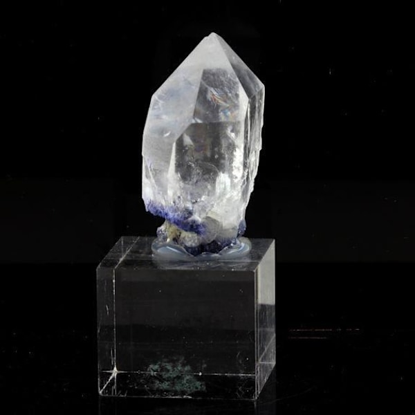 Kvarts + Dumortierite - ABIJOUX - Vaca Morta stenbrud, Bahia, Brasilien - 158,5 ct - 35 x 20 x 17 mm