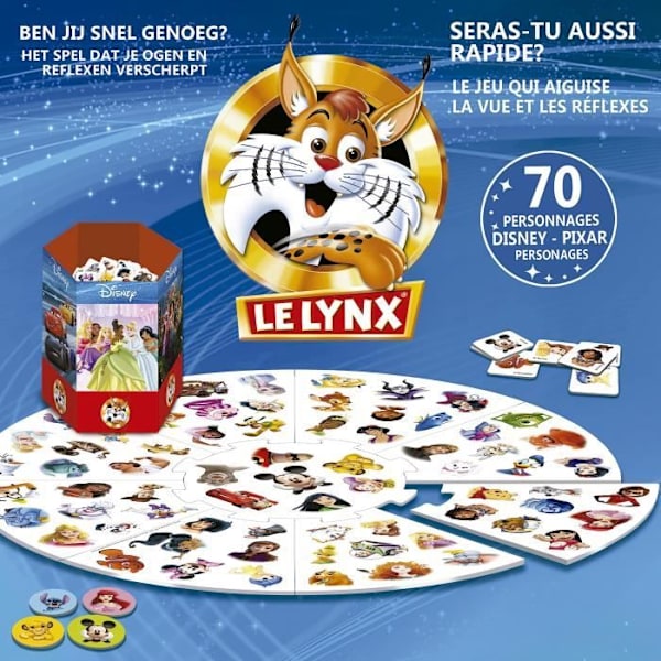 Billedspil - EDUCA - Lynx Disney 70 billeder Flerfärgad