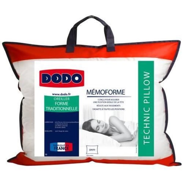DODO Memory foam kudde MEMOFORME - 50 x 70 cm Vit