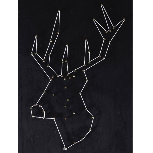 String Art Box - Blackboard Deer wire art 30 x 22 cm