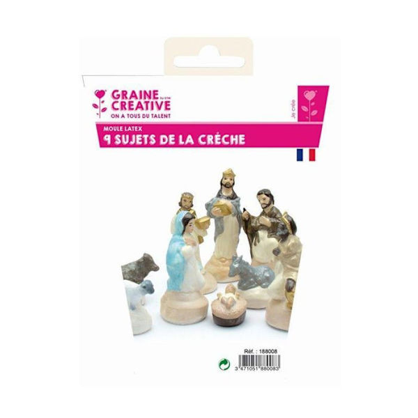 18 latexformar Santons - Julkrubba