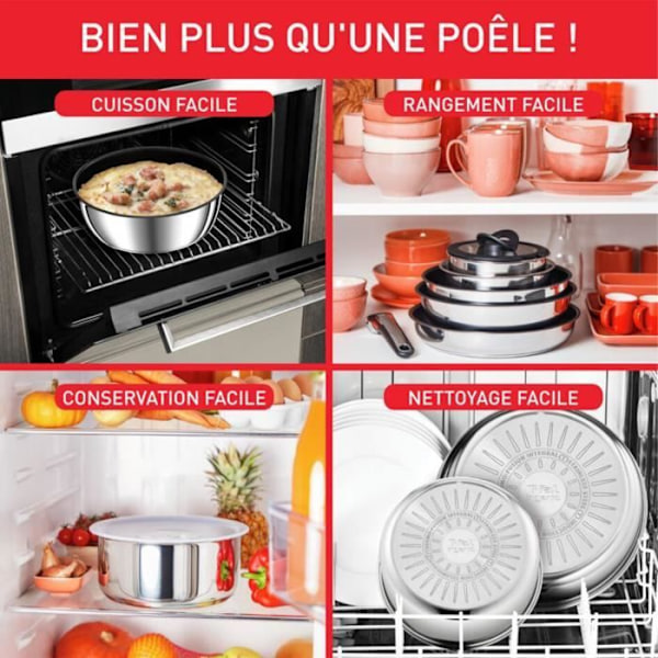 TEFAL INGENIO Preference Stegepande 24 cm, Induktion, Non-stick belægning, Made in France L9730402