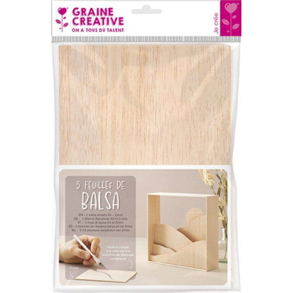 5 ARK BALSA A4 I 2 MM beige