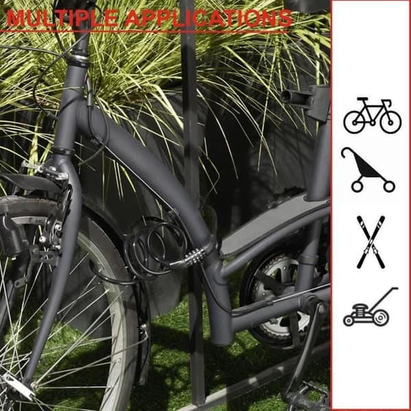 MASTER LOCK Kabel Cykellås - 1,2 m kabel Svart
