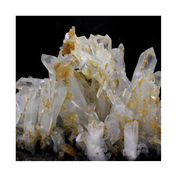 Sten og mineraler. Kvarts + siderit. 1021,5 ct. Saint-Pierre-de-Mésage, Isère, Frankrig.