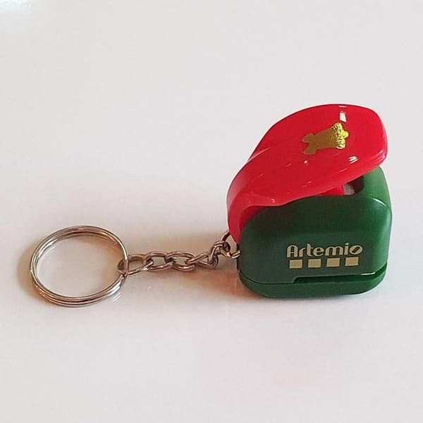 Julepunch 1 cm - Klokke Röd