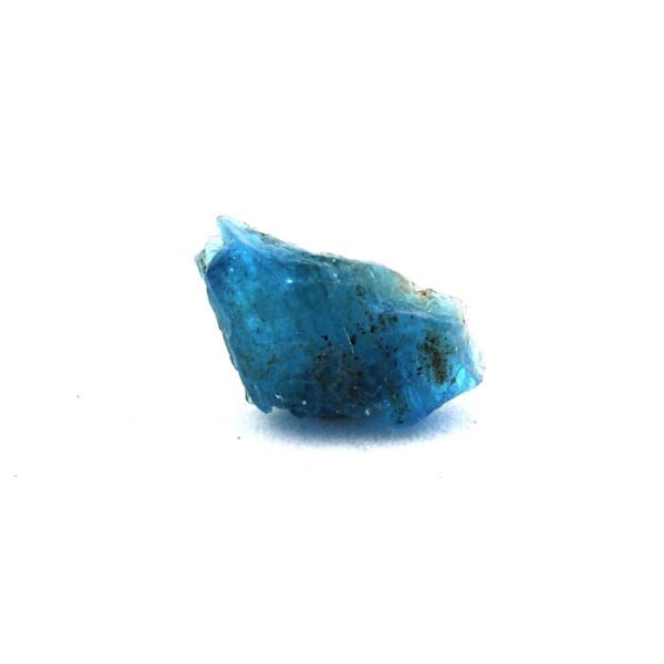 Stenar och mineraler. Neonblå apatit. 1,34 ct. Betroka, Anosy, Madagaskar. Blå
