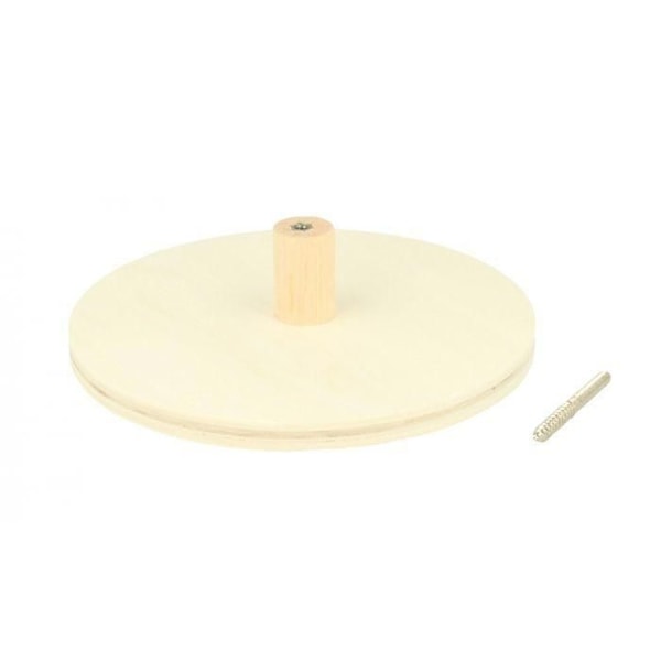 Takkikoukku - Artémio - Pyöreä - Puu - Beige - 15x4cm Beige