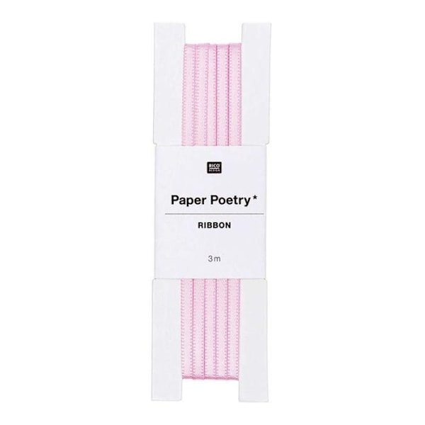 Vaaleanpunainen satiininauha 3 m Rosa