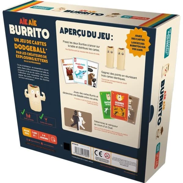 Brädspel - ASMODEE - Ouch Ouch Burrito (2022 Edition) - Atmosfär - 3 till 6 spelare beige