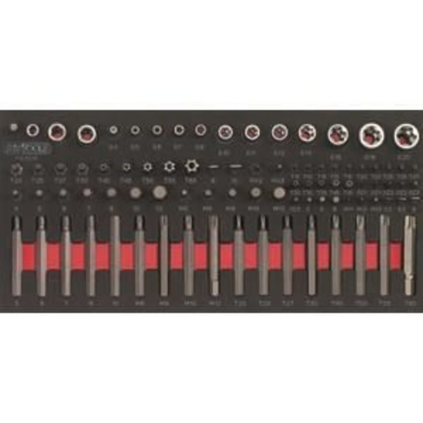 Modul - KS TOOLS - 713.5010 - Modul til skruebits og Torx-nøgle - 88 dele