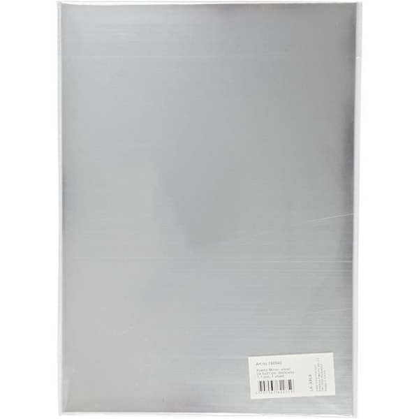 Flexibel plastspegel - ref 790940 - Grå - Rektangulär - Vuxen - Blandad - Fristående