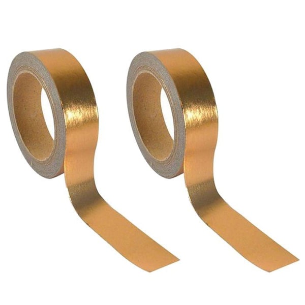 2 aluminium klæbebånd 5 m x 1,5 cm - kobber Koppar