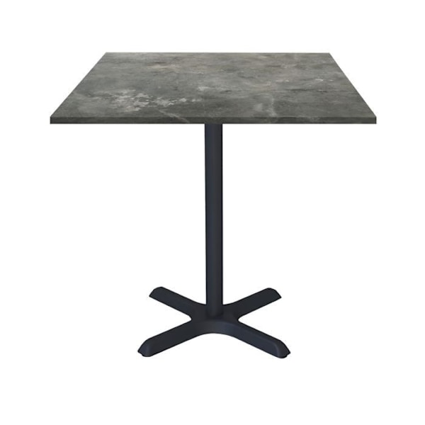 Bord 70 x 70 cm - Dina metalsten model Grå