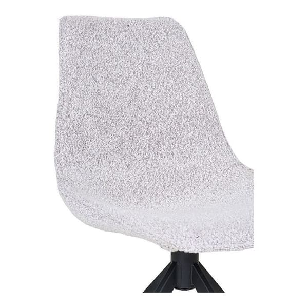 Svängbara stolar - EBUY24 - Set om 2 - Ljust grått textilmaterial - Modernt design - 54x48x86 cm Grå