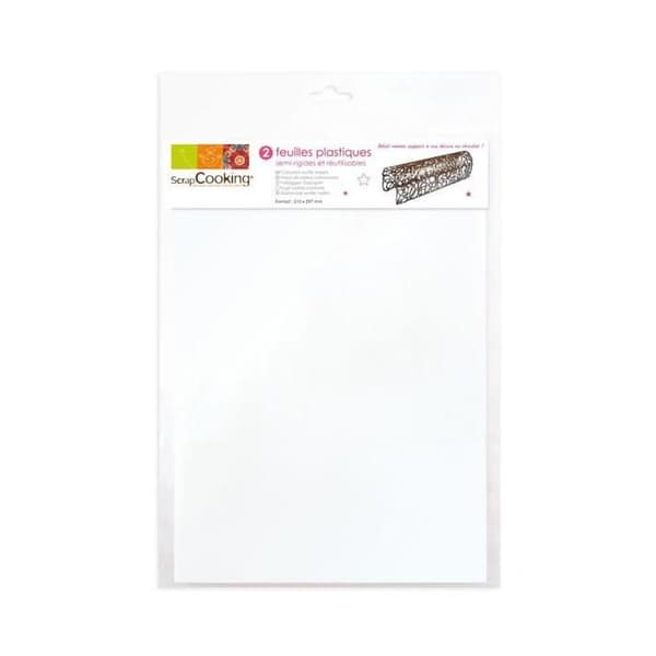 2 semi-stive plastfolie til chokolade Transparent