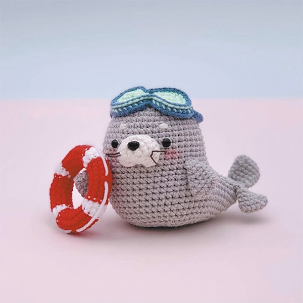 Amigurumi-koukku - Graine Créative - Natoo-hylje - 13 cm - Helppo luomus - Suloista ja hauskaa