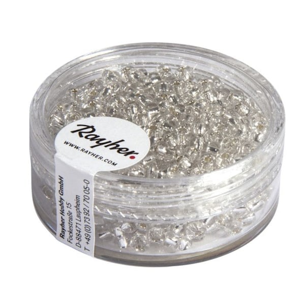 Perle rocaille silverförsedel Silver Ø 2,6mm 16 g Pengar