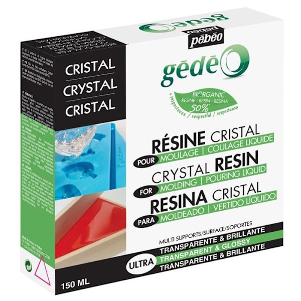 Organisk kristallhartssats - 150 ml Transparent