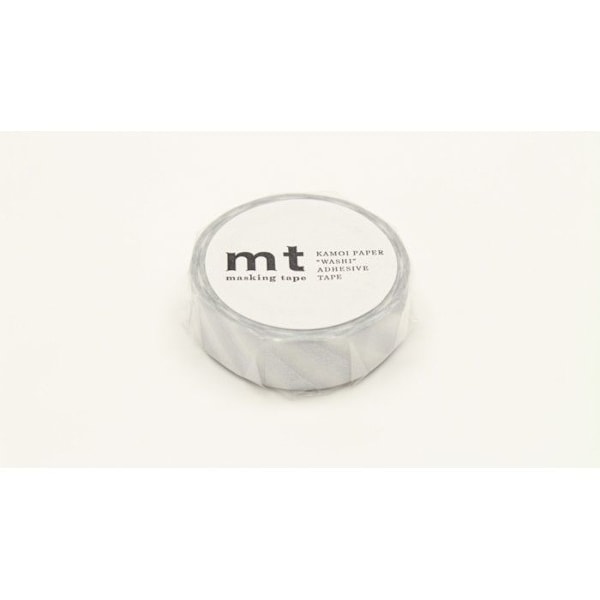 Stribet malertape - Sølv - 1,5 cm x 7 m Silver
