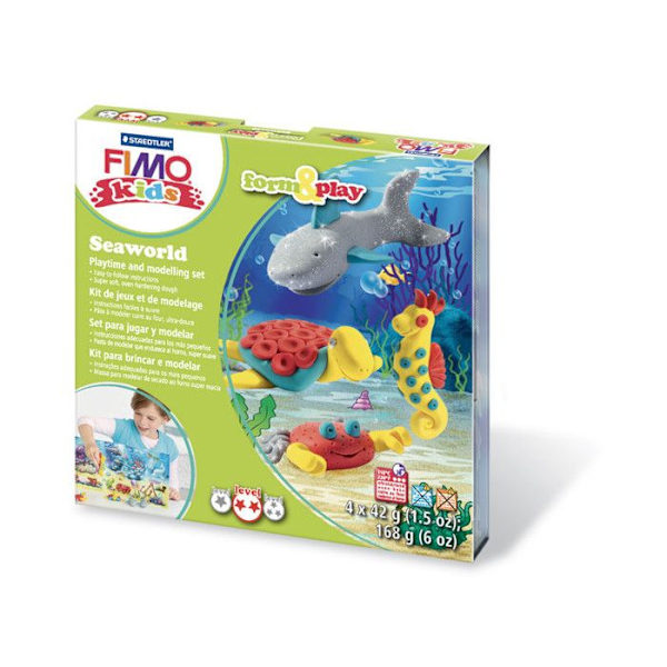 Kit Pâte Fimo Kids Merimaailma 8034.14 Flerfärgad