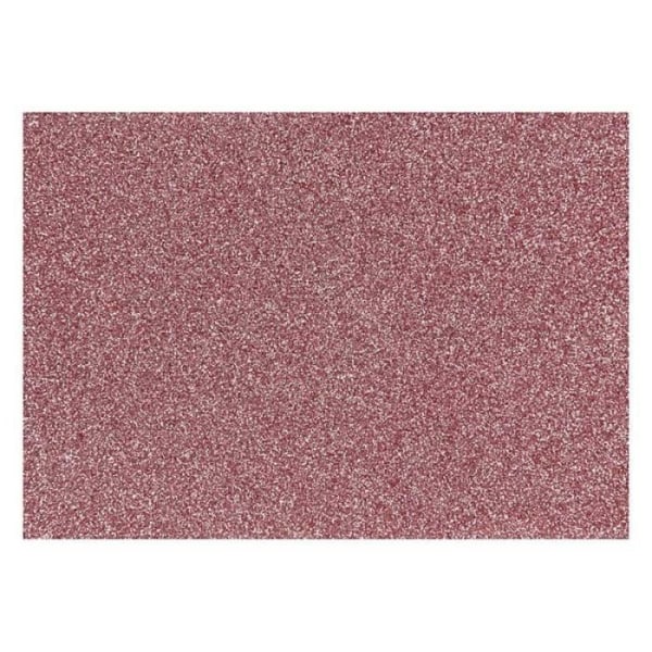 Glitterrosa strykpapper - 14,8 x 21 cm Glitrende pink