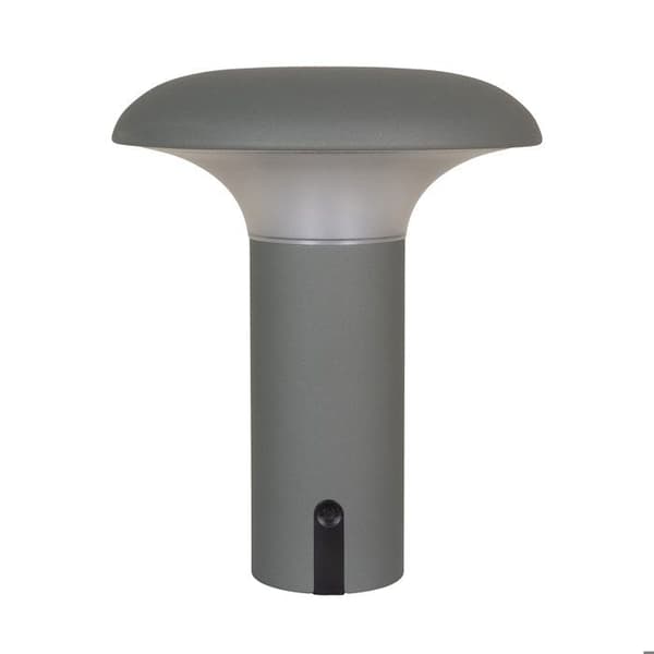 Grå genopladelig LED udendørs lampe Grå
