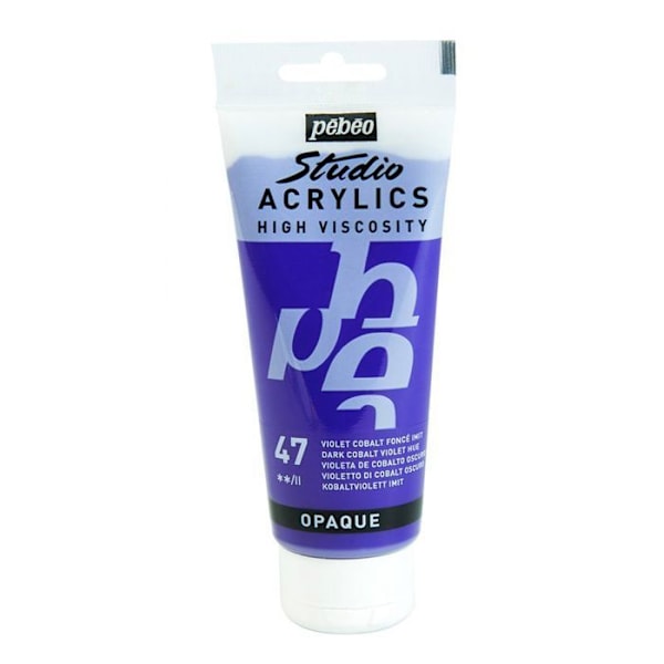 Akryylimaali - Pébéo - Studio - Kobolttivioletti - 100 ml - Satiini Kobolt lila